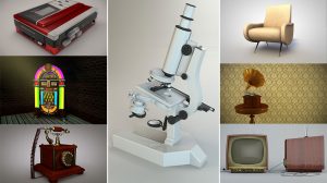مجموعه 11 مدل سه بعدی با استایل Vintage