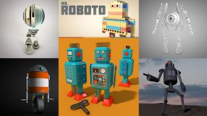 مجموعه مدل های سه بعدی ربات Robots