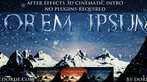 پروژه افترافکت افتتاحیه سینمایی Cinematic Opener