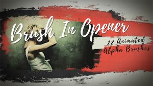 پروژه افترافکت افتتاحیه قلم نقاشی Brush in Opener