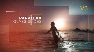پروژه افترافکت اسلایدشو پارالکس شیشه‌ای Parallax Glass Slides