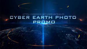 پروژه افترافکت اسلایدشو Cyber Earth Photo Promo