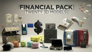 مجموعه مدل سه بعدی مالی برای پلاگین Element 3D