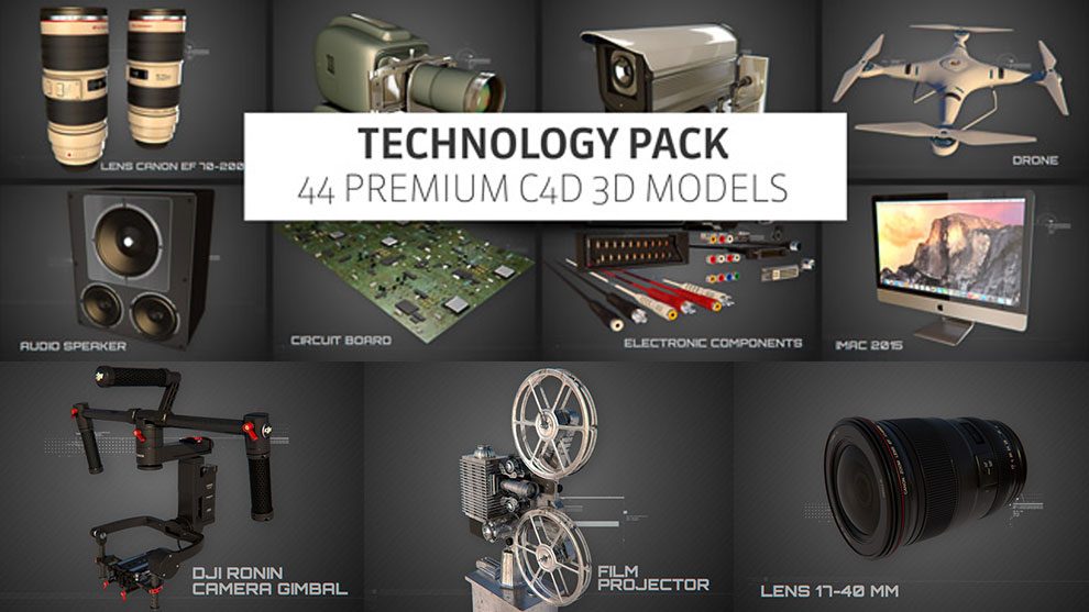 مجموعه مدل سه بعدی تکنولوژی برای سینما فوردی