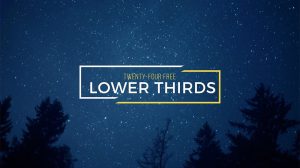 پروژه افترافکت مجموعه 24 نوار عنوان 4K Lower Thirds
