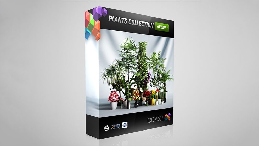 مجموعه مدل سه بعدی گیاهان CGAxis Models Volume 1 Plants