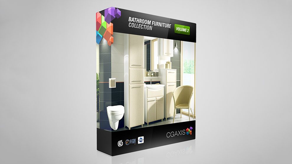 مجموعه مدل سه بعدی حمام CGAxis Models Volume 2 Bathrooms