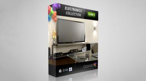مجموعه مدل سه بعدی تجهیزات الکترونیکی CGAxis Models Volume 4 Electronics