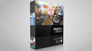 مجموعه مدل سه بعدی وسایل جشن CGAxis Models Volume 13 Party