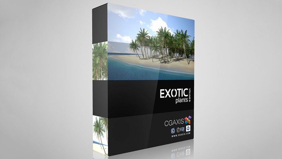 مجموعه مدل سه بعدی گیاهان استوایی CGAxis Models Volume 15 Exotic Plants