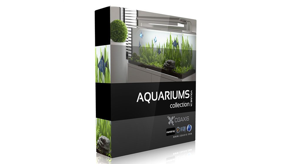 مجموعه مدل سه بعدی آکواریوم CGAxis Models Volume 24 Aquariums