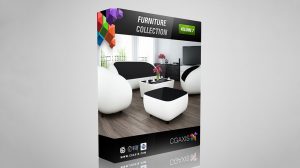 مجموعه مدل سه بعدی مبلمان CGAxis Models Volume 7 Furniture