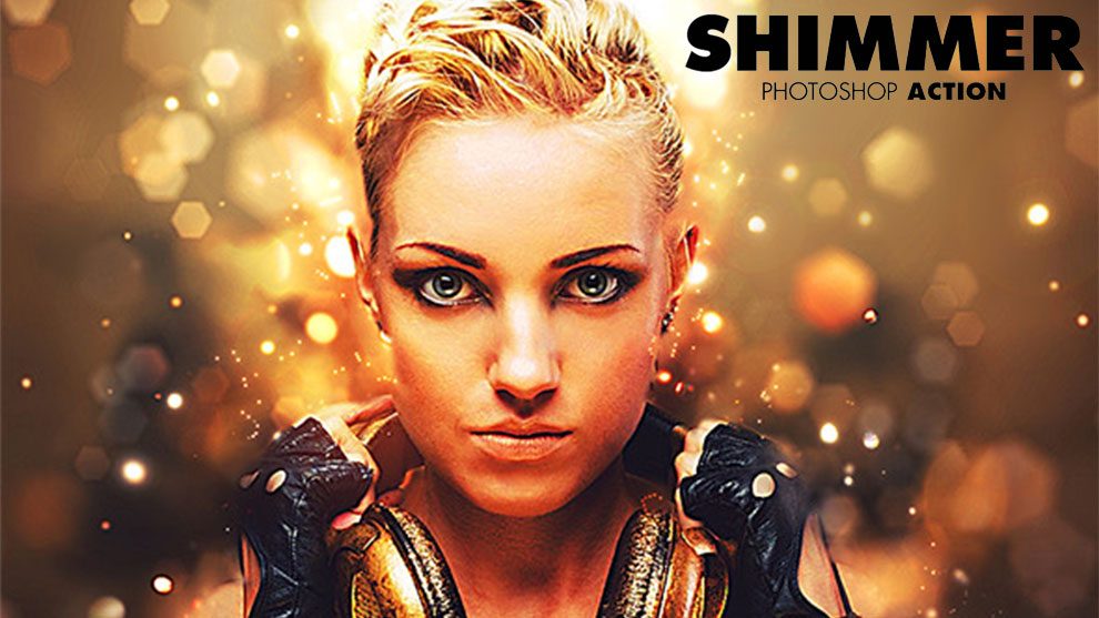 اکشن فتوشاپ سوسوی نور Shimmer Photoshop Action