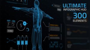 پروژه افترافکت اجزای جامع اینفوگرافیک Ultimate Infographic HUD