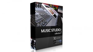 مجموعه مدل سه بعدی استودیوی موزیک CGAxis Models Volume 31 Music Studio