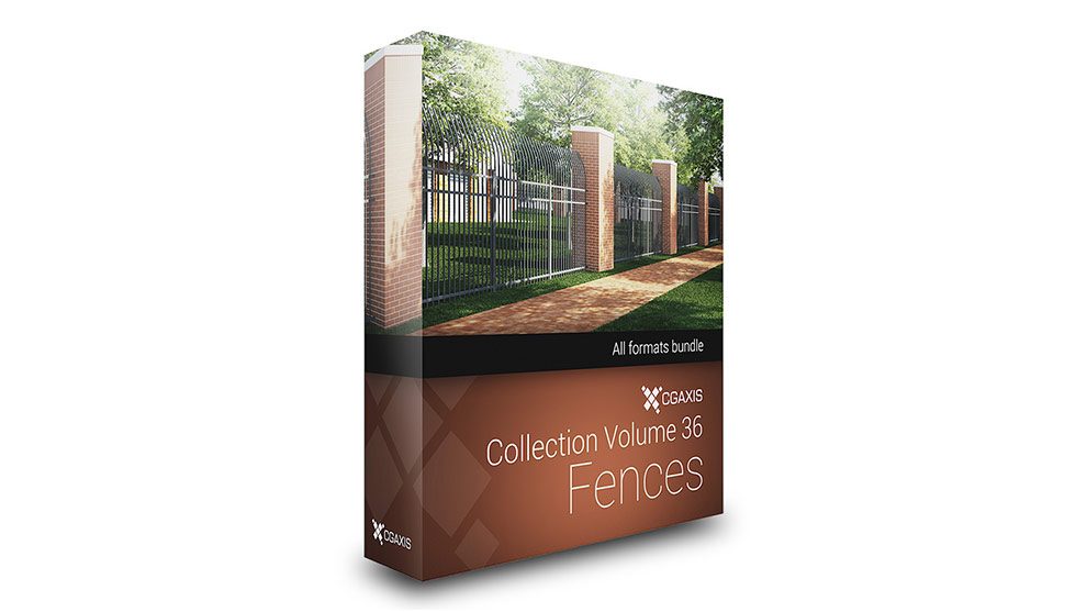 مجموعه مدل سه بعدی حفاظ CGAxis Models Volume 36 Fences