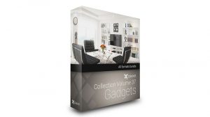 مجموعه مدل سه بعدی لوازم تزیینی دکور CGAxis Models Volume 37 Gadgets