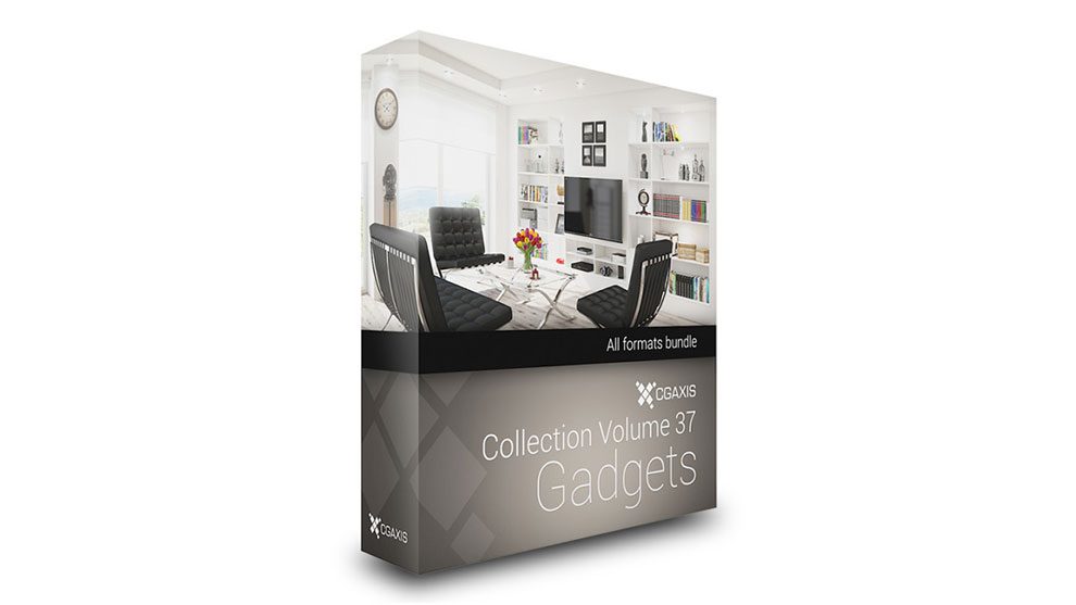 مجموعه مدل سه بعدی لوازم تزیینی دکور CGAxis Models Volume 37 Gadgets