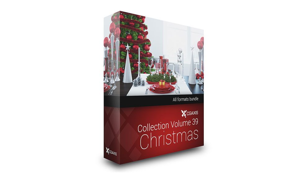 مجموعه مدل سه بعدی کریسمس CGAxis Models