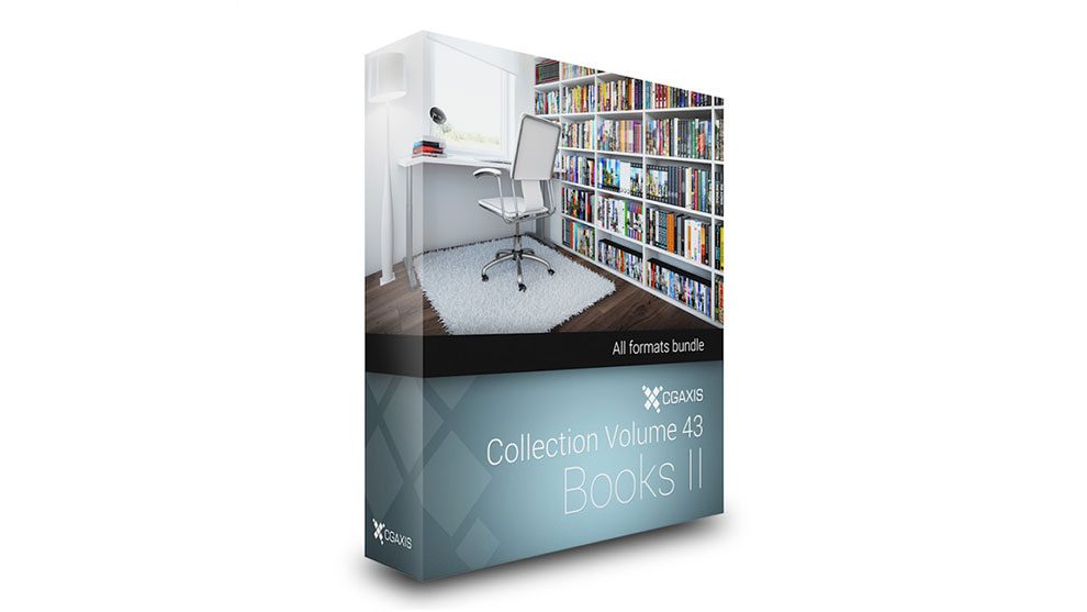 مجموعه مدل سه بعدی کتاب CGAxis Models Volume 43 Books ii