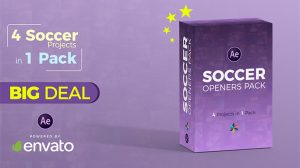پروژه افترافکت مجموعه افتتاحیه فوتبال Soccer Openers Pack