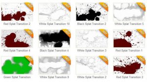 مجموعه ویدیوی موشن گرافیک ترانزیشن پاشیدن Splat Transitions Pack