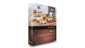 مجموعه مدل سه بعدی غذا CGAxis Models 56 3D Food iii