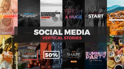 پروژه افترافکت استوری اینستاگرام Social Media Vertical Stories