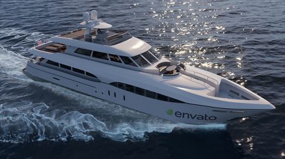 پروژه افترافکت نمایش لوگو با قایق لوکس Luxury Yacht