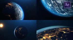 پروژه افترافکت نمایش کره زمین Planet Earth