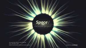 پروژه افترافکت نمایش عناوین با زمینه فضایی The SpaceV Titles