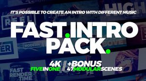 مجموعه پروژه افترافکت اینترو سریع Fast Intro Pack 5in1