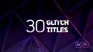 پروژه افترافکت نمایش عناوین گلیچ Glitch Titles