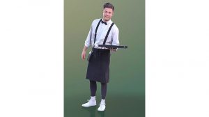 مدل سه بعدی اسکن شده گارسون 3D People Dan Scanned