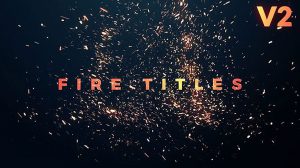 پروژه پریمیر نمایش عناوین با ذرات آتشی Fire Titles