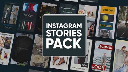 پروژه افترافکت مجموعه استوری اینستاگرام Instagram Stories Pack