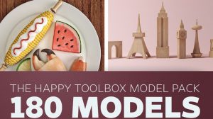 مجموعه مدل سه بعدی خیالی The Happy Toolbox Model Pack