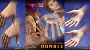 مجموعه مدل سه بعدی دست واقعی All Hands and Real Hands