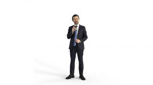 مدل سه بعدی اسکن شده مرد با لباس رسمی Elegant Man