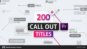 پروژه پریمیر عناوین فراخوانی Line Callout Titles for Premiere Pro