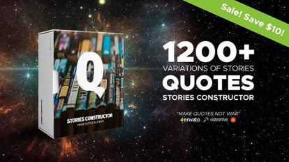 پروژه افترافکت ساخت استوری نقل قول اینستاگرام Stories Constructor