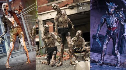 مجموعه مدل سه بعدی زامبی Zombie Markus Bundle