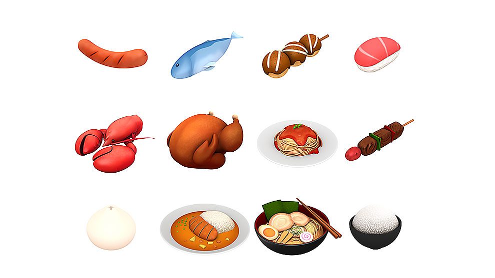 مجموعه مدل سه بعدی کارتونی غذا Cartoon Food Pack 2