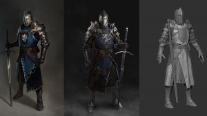 مدل سه بعدی شوالیه The Knight