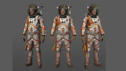 مدل سه بعدی فضانورد مریخ The Martian