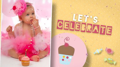 پروژه افترافکت تبریک تولد کودک دختر Birthday Wishes Girl