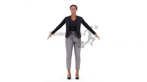 مدل سه بعدی ریگ شده زن Carla Rigged Woman