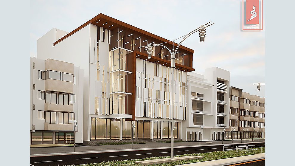 مدل سه بعدی ساختمان تجاری مدرن Commercial Modern Building