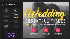 پروژه پریمیر عناوین متحرک عروسی Essential Wedding Titles
