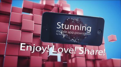 پروژه افترافکت پرزنتیشن اپلیکیشن موبایل Mobile App Presentation